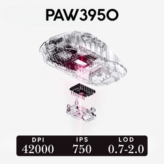 Chuột Gaming Không Dây Mchose A7 Ultra (RE) PAW3950, Chip Realtek, 56g và dành cho người thuận tay phải