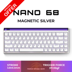 BÀN PHÍM CƠ GAMING HE MADLIONS NANO68 HE | Rapid Trigger | 128K | 8000hz | RT 0.01MM