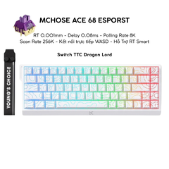 BÀN PHÍM CƠ GAMING HE MCHOSE ACE60/68 | Rapid Trigger | Scan-rate 128K | 8000hz