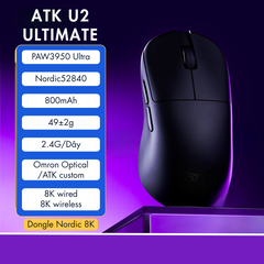 Chuột Gaming ATK U2 – Chuột Không Dây Nhẹ 44g, Cảm Biến PAW3950 Ultra, Polling Rate 8000Hz - Hiệu Suất Đỉnh Cao Cho Game Thủ