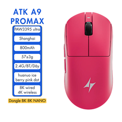 VGN ATK A9 - Chuột Không Dây Nhẹ 53g, Cảm Biến PAW3950 Ultra, Polling Rate 8000Hz - Hiệu Suất Đỉnh Cao Cho Game Thủ