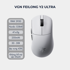 Chuột Gaming Không Dây Siêu Nhẹ VGN Feilong Y2 Pro – Cảm biến PAW3950, Switch Quang học Omron, Receiver 8K