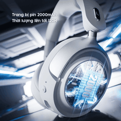 Tai Nghe Gaming Không Dây Đế Sạc VGN ZHOUTING PRO/PROMAX Driver dynamic 53mm, Xoay 90°, PIN 2000MAH, 120H Phạm vi 40m, V-SpeedX