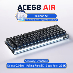 Mchose Ace 68 Air Pro | Bàn Phím Phím Từ Tính Chuyên Game 8K Hz, Độ Trễ 0.1ms, RGB 16.8 Triệu Màu