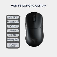 Chuột Gaming Không Dây Siêu Nhẹ VGN Feilong Y2 Pro – Cảm biến PAW3950, Switch Quang học Omron, Receiver 8K