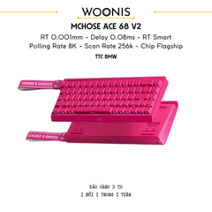 Bàn Phím Gaming HE Mchose Ace 68 V2 – Rapid Trigger 0.001mm, Delay 0.08ms, RT Smart, Polling Rate 8K - Scan Rate 256k, Chip Flagship