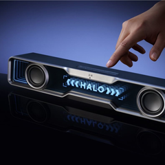 Halo Soundbar – Loa Gaming Desktop Đỉnh Cao với Âm Thanh Sống Động và Hiệu Ứng RGB