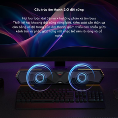 Loa Gaming Soundbar EDIFIER M30 Plus – Âm Thanh 2.0 Đối Xứng, Bluetooth 5.4, Đèn LED RGB, Chống Ồn