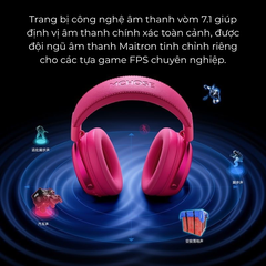 Tai Nghe Gaming Không Dây MCHOSE X9 Pro – 7.1 Surround, Pin Trâu 250H, Mic AI Chống Ồn