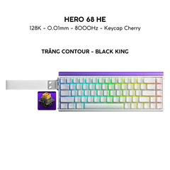 Aula Hero 68 | Bàn Phím Gaming HE Polling rate 8K Hz, Scan rate 128K, Độ Trễ 0.1ms, Hộp Đèn Neon RGB