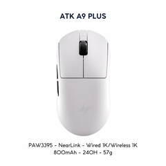 VGN ATK A9 - Chuột Không Dây Nhẹ 53g, Cảm Biến PAW3950 Ultra, Polling Rate 8000Hz - Hiệu Suất Đỉnh Cao Cho Game Thủ