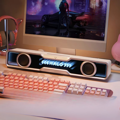 Halo Soundbar – Loa Gaming Desktop Đỉnh Cao với Âm Thanh Sống Động và Hiệu Ứng RGB