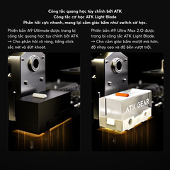 Chuột Gaming ATK A9 Ultramax - Ultimate – Chuột Không Dây Nhẹ 53g, Cảm Biến PAW3950 Ultra, Polling Rate 8000Hz - Hiệu Suất Đỉnh Cao Cho Game Thủ