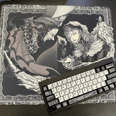 LÓT CHUỘT GAMING Feng Villain, Bề Mặt Control Được Dệt Siêu Mịn, Viền May Chìm, Base Polyurethane XSOFT, Size 490x420x4mm