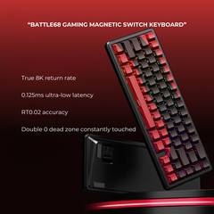 BÀN PHÍM CƠ GAMING HE BATTLE68 | Rapid Trigger | 1000hz | 8000hz