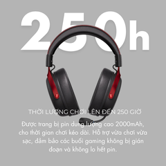Tai Nghe Gaming Không Dây MCHOSE V9 Pro – 7.1 Surround, Pin Trâu 250H, Mic AI Chống Ồn