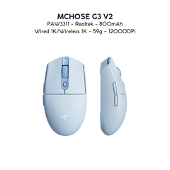 Chuột Gaming Không Dây MCHOSE G3 / G3 A 800mAh