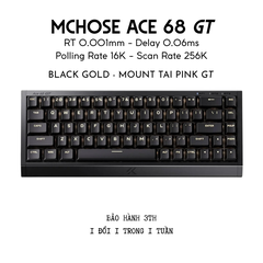 Bàn Phím Gaming HE Mchose Ace 68 GT, Polling Rate 16K, Độ Chính Xác 0.001mm, Scan Rate 256K, Độ Trễ 0.06ms, RGB 16.8 triệu màu, Hỗ Trợ Music Rhythm 2.0