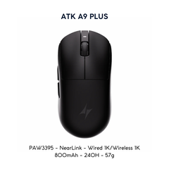 VGN ATK A9 - Chuột Không Dây Nhẹ 53g, Cảm Biến PAW3950 Ultra, Polling Rate 8000Hz - Hiệu Suất Đỉnh Cao Cho Game Thủ
