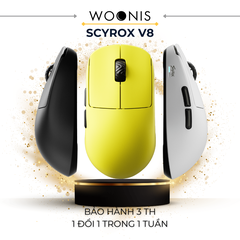 Chuột Gaming Không Dây Scyrox V8 – 8000Hz, 30K DPI, Siêu Nhẹ 40g