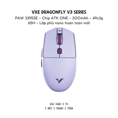 Chuột Gaming Không Dây Siêu Nhẹ VXE Dragonfly V3 Series