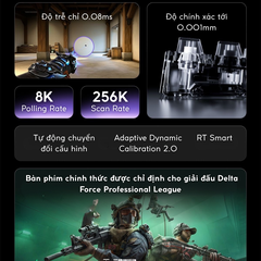 MCHOSE ACE 75 | Bàn Phím Gaming HE Chuyên Game 8K | Scan Rate 256K, Độ Trễ 0.08ms, Accuracy 0.001mm, RGB 16.8 Triệu Màu