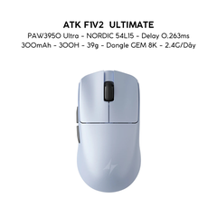 VGN ATK F1 V2 Series - Chuột Không Dây Nhẹ 38g, Cảm Biến PAW3950 Ultra, Polling Rate 8000Hz - Hiệu Suất Đỉnh Cao Cho Game Thủ