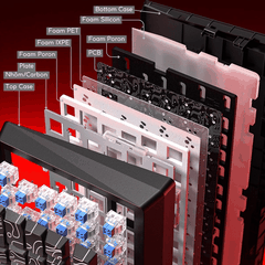 Bàn Phím Gaming HE Leobog A80RT, Pin 8000mAh, RT 0.01mm, Polling Rate 8K, Scan Rate 32K, RGB 16triệu màu