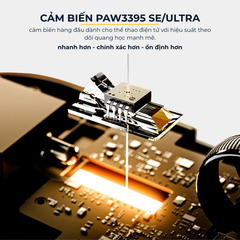 VGN ATK A9 - Chuột Không Dây Nhẹ 53g, Cảm Biến PAW3950 Ultra, Polling Rate 8000Hz - Hiệu Suất Đỉnh Cao Cho Game Thủ