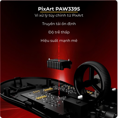 Chuột Gaming MADLIONS MAD G PRO - Siêu Nhẹ, Cảm Biến PAW3395, Kết Nối Không Dây