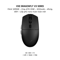 Chuột Gaming Không Dây Siêu Nhẹ VXE Dragonfly V3 Series