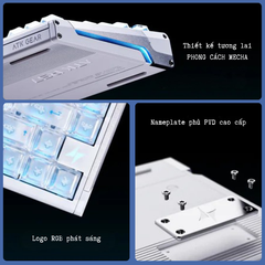 Bàn Phím Gaming HE Atk Rs7 V2 Ultra, Polling Rate 8K, Độ Chính Xác 0.001mm, Scan Rate 256K, Độ Trễ 0.08ms, RGB 16.8 triệu màu