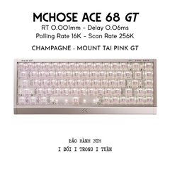 Bàn Phím Gaming HE Mchose Ace 68 GT, Polling Rate 16K, Độ Chính Xác 0.001mm, Scan Rate 256K, Độ Trễ 0.06ms, RGB 16.8 triệu màu, Hỗ Trợ Music Rhythm 2.0