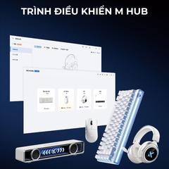Tai Nghe Gaming Không Dây MCHOSE X9 Pro – 7.1 Surround, Pin Trâu 250H, Mic AI Chống Ồn