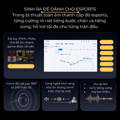 Loa Soundbar Gaming MCHOSE K20 – Âm Thanh Vòm 7.1, Micro Tháo Rời, Đèn RGB Nhịp Nhạc