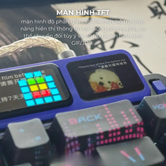 BÀN PHÍM CƠ LEOBOG AMG65 SILENT, MÀN HÌNH TFT GIF/JPG, MÀN HÌNH LED THÔNG MINH, PIN 8000MAH