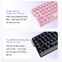 ATK 68 RX ESPORTS| Bàn Phím Phím Từ Tính Chuyên Game 8K Hz, Độ Trễ 0.08ms, Scan Rate 256K, Accuracy 0.001mm, RGB 16.8 Triệu Màu