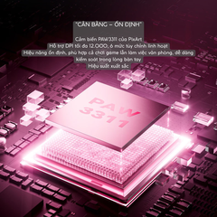 Chuột Gaming Không Dây VGN Dragonfly F1 SE Siêu nhẹ 57g, Cảm biến PAW3911, Chip CX52850E, 12000 DPI, Pin 600mAh