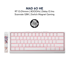 BÀN PHÍM CƠ GAMING HE MAD60 | MAD68 HE | Rapid Trigger | 1000hz | 8000hz