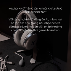 Tai Nghe Gaming Không Dây MCHOSE V9 Pro – 7.1 Surround, Pin Trâu 250H, Mic AI Chống Ồn