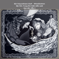 LÓT CHUỘT GAMING Feng Villain, Bề Mặt Control Được Dệt Siêu Mịn, Viền May Chìm, Base Polyurethane XSOFT, Size 490x420x4mm