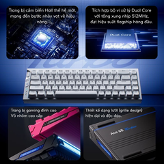 BÀN PHÍM GAMING HE MCHOSE ACE 68 TURBO, Polling Rate 16K, Độ Chính Xác 0.001mm, Scan Rate 256K, Độ Trễ 0.06ms, RGB 16.8 triệu màu, Hỗ Trợ Music Rhythm 2.0