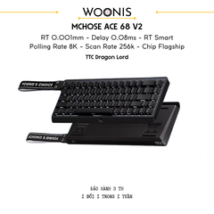 Bàn Phím Gaming HE Mchose Ace 68 V2 – Rapid Trigger 0.001mm, Delay 0.08ms, RT Smart, Polling Rate 8K - Scan Rate 256k, Chip Flagship