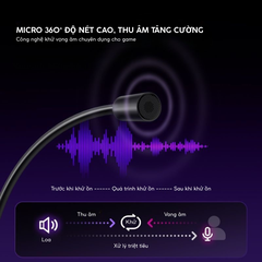 Loa Soundbar Gaming MCHOSE G20 Pro – Âm Thanh Vòm 7.1, Micro Tháo Rời, Đèn RGB Nhịp Nhạc