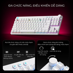 Mchose Mix 87 | Bàn Phím Phím Từ Tính Chuyên Game 8K Hz, Độ Trễ 0.08ms, Scan Rate 256K, Accuracy 0.001mm, RGB 16.8 Triệu Màu