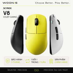 Chuột Gaming Không Dây Scyrox V8 – 8000Hz, 30K DPI, Siêu Nhẹ 40g