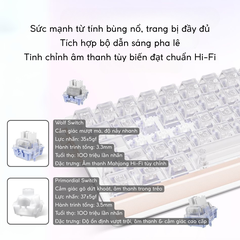 ATK 68 RX ESPORTS| Bàn Phím Phím Từ Tính Chuyên Game 8K Hz, Độ Trễ 0.08ms, Scan Rate 256K, Accuracy 0.001mm, RGB 16.8 Triệu Màu