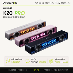 Loa Soundbar Gaming MCHOSE K20 – Âm Thanh Vòm 7.1, Micro Tháo Rời, Đèn RGB Nhịp Nhạc
