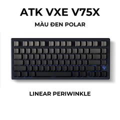 BÀN PHÍM CƠ GAMING KHÔNG DÂY VXE ATK V75X | NHÔM CNC | HOTSWAP | 1MS | RGB