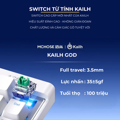 Mchose Ace 68 Air Pro | Bàn Phím Phím Từ Tính Chuyên Game 8K Hz, Độ Trễ 0.1ms, RGB 16.8 Triệu Màu